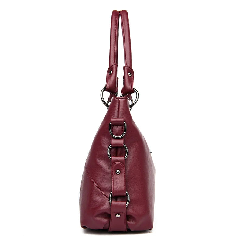 Large capacity leather bag 4 Colors