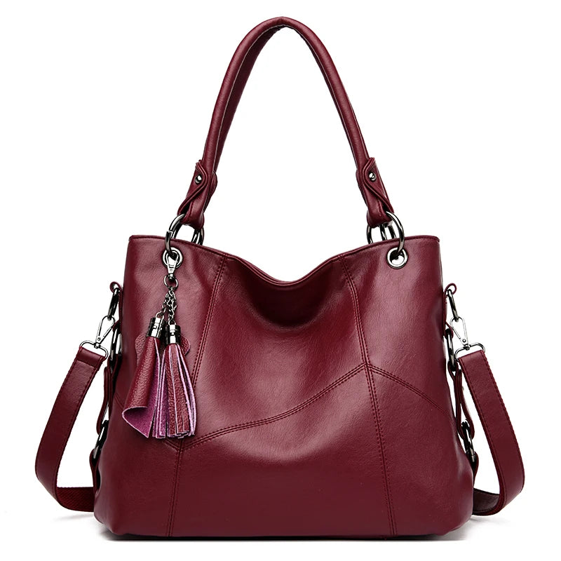 Large capacity leather bag 4 Colors