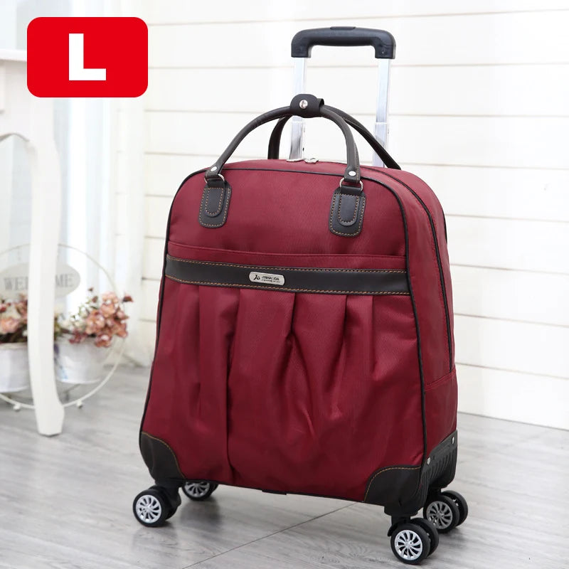 Waterproof nylon rolling suitcase 10 Colours/ 2 Lengths