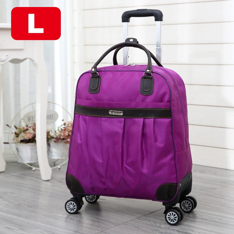 Waterproof nylon rolling suitcase 10 Colours/ 2 Lengths