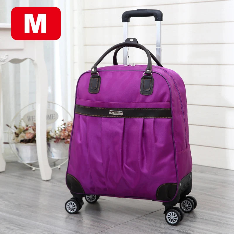 Waterproof nylon rolling suitcase 10 Colours/ 2 Lengths