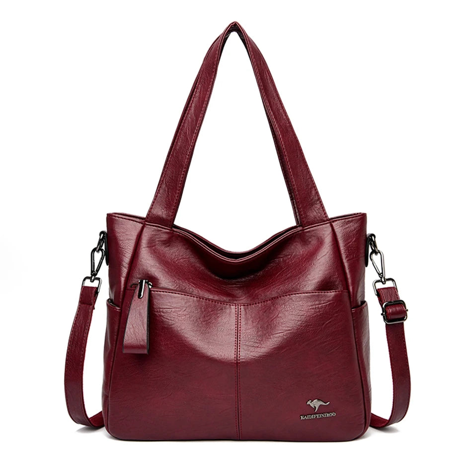 Top handle leather bags 3 Colors