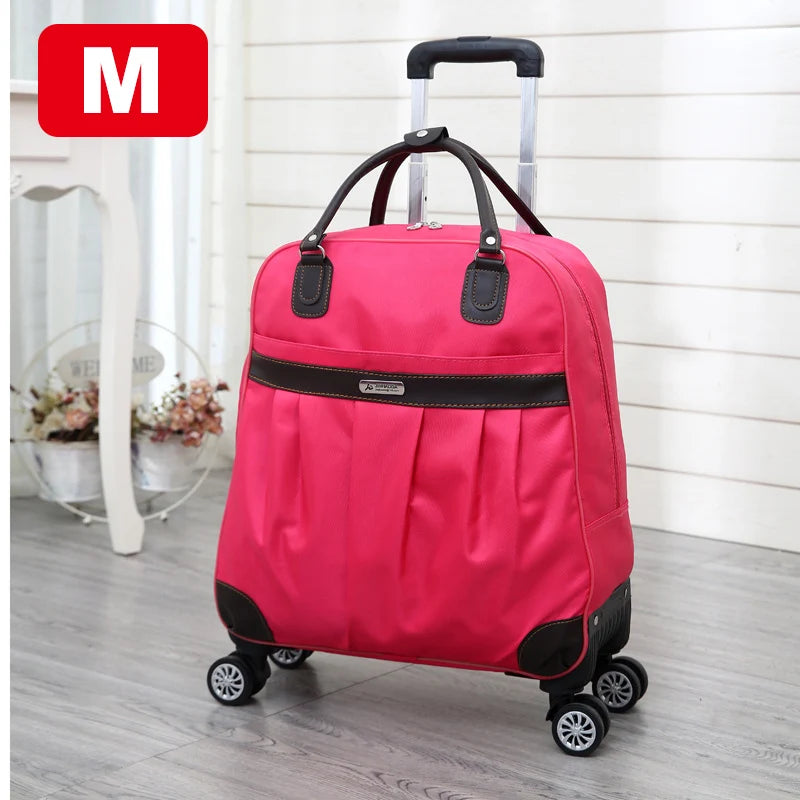 Waterproof nylon rolling suitcase 10 Colours/ 2 Lengths