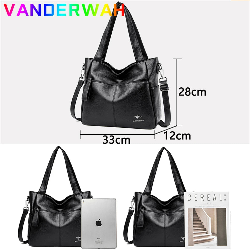 Top handle leather bags 3 Colors