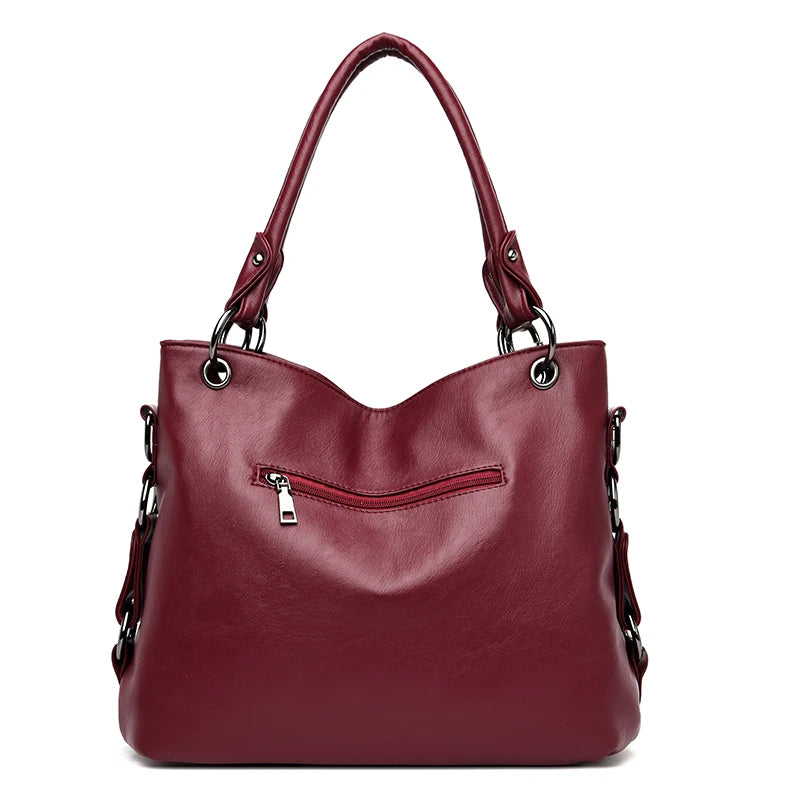 Large capacity leather bag 4 Colors