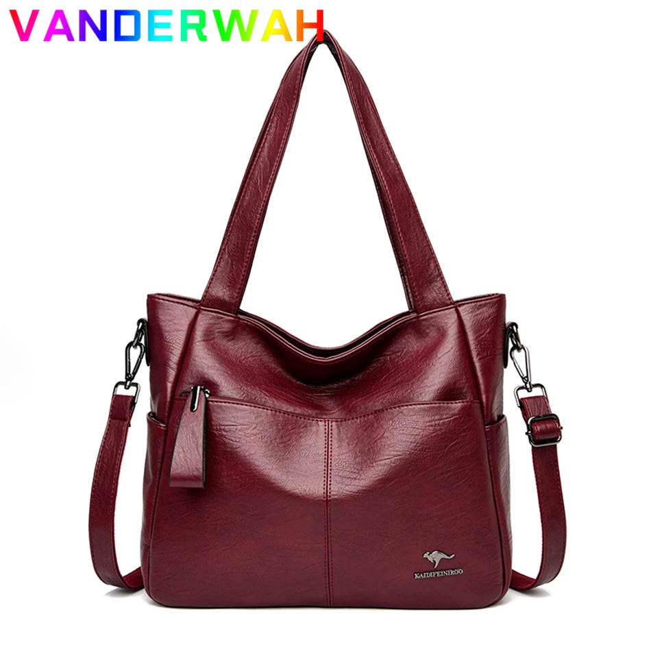 Top handle leather bags 3 Colors