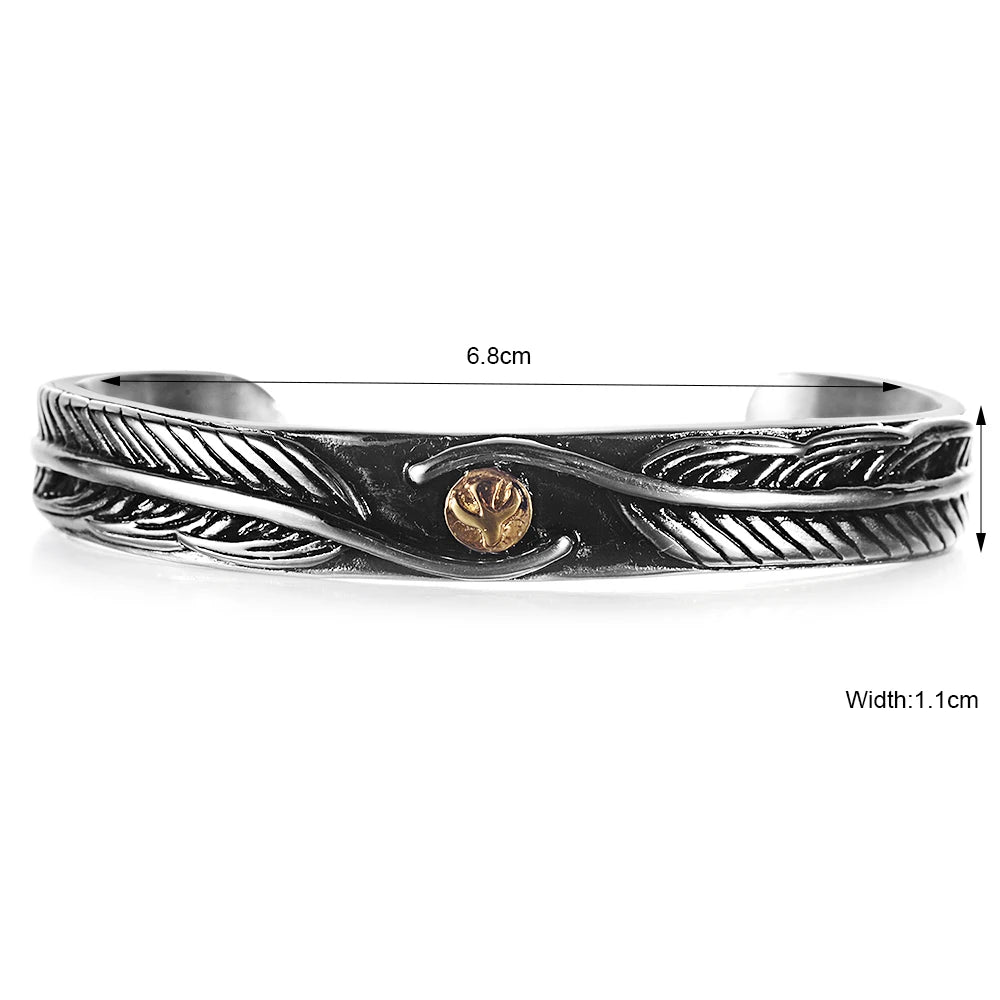 Viking style titanium steel bracelets Variants