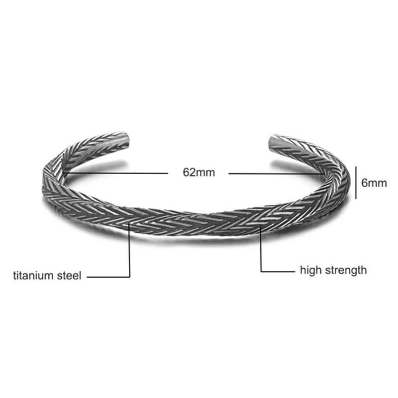 Viking style titanium steel bracelets Variants