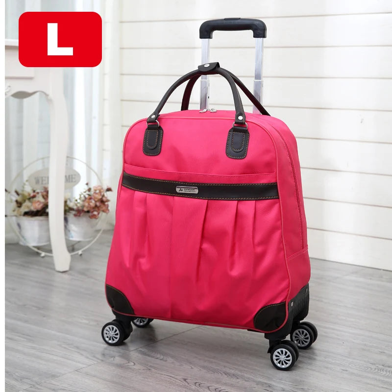 Waterproof nylon rolling suitcase 10 Colours/ 2 Lengths