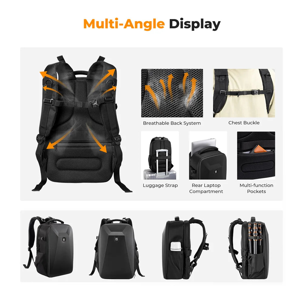 Camera Backpack 22L Large Capacity Waterproof 5 Colours