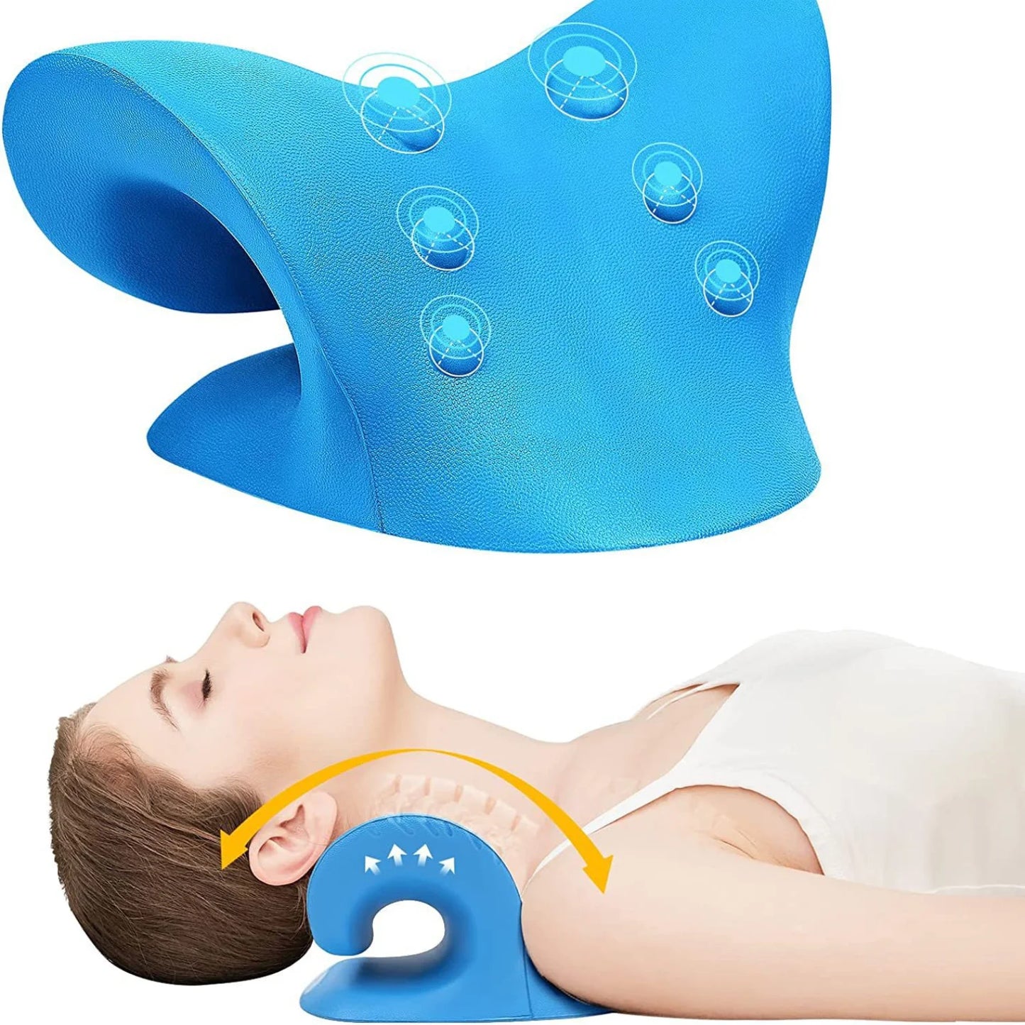 Neck and Shoulder Relaxer, Cervical Chiropractic Traction Device 5 COLORS