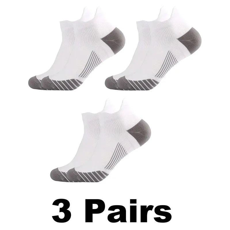 1/3/5 Pairs Compression Sports Socks Ankle Protection 18 Varieties /34-46