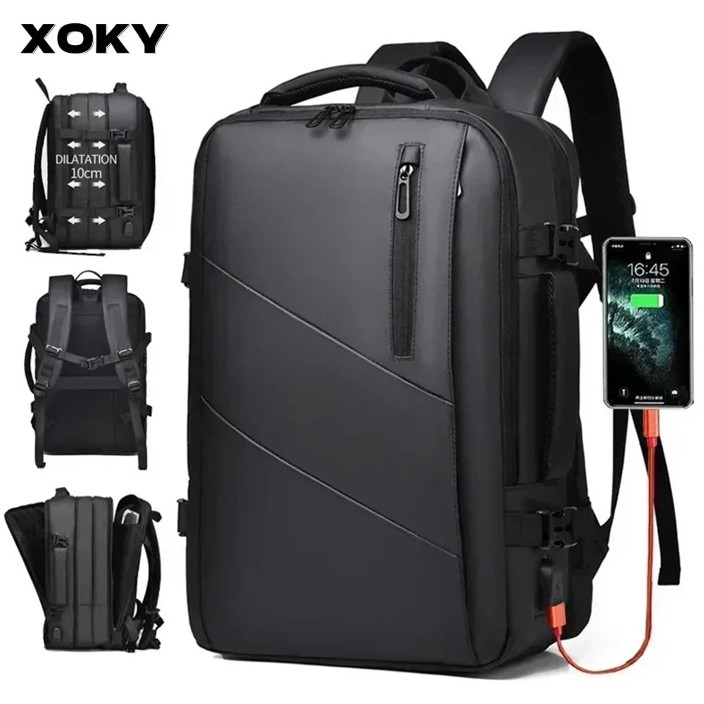 Large Capacity Waterproof USB Backpack 3 Colours