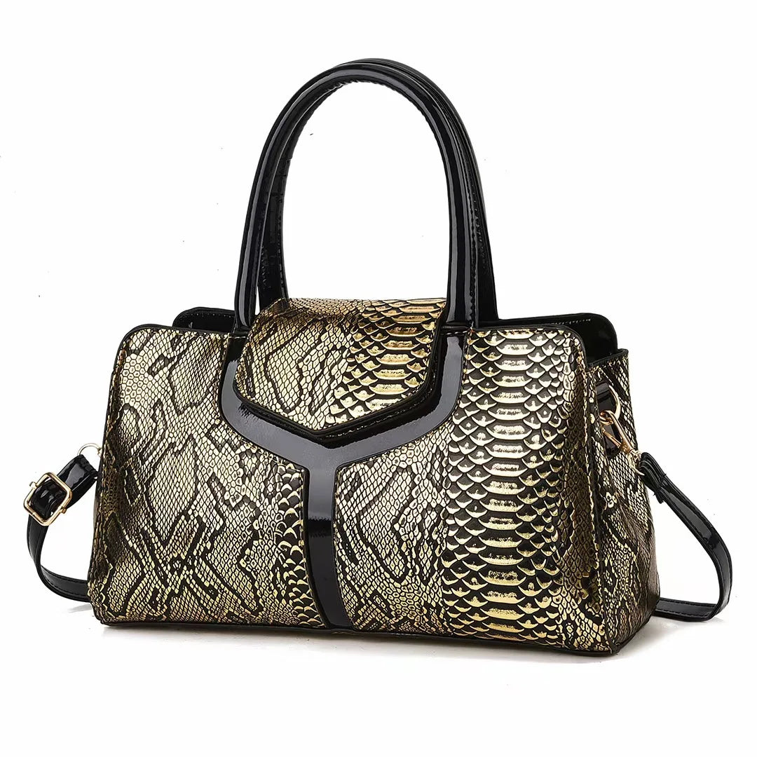 Luxury Boston Bag with Leather Pattern 6 COLORS