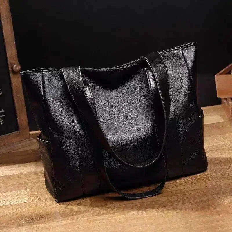 Classic soft leather large bag 4 Colors