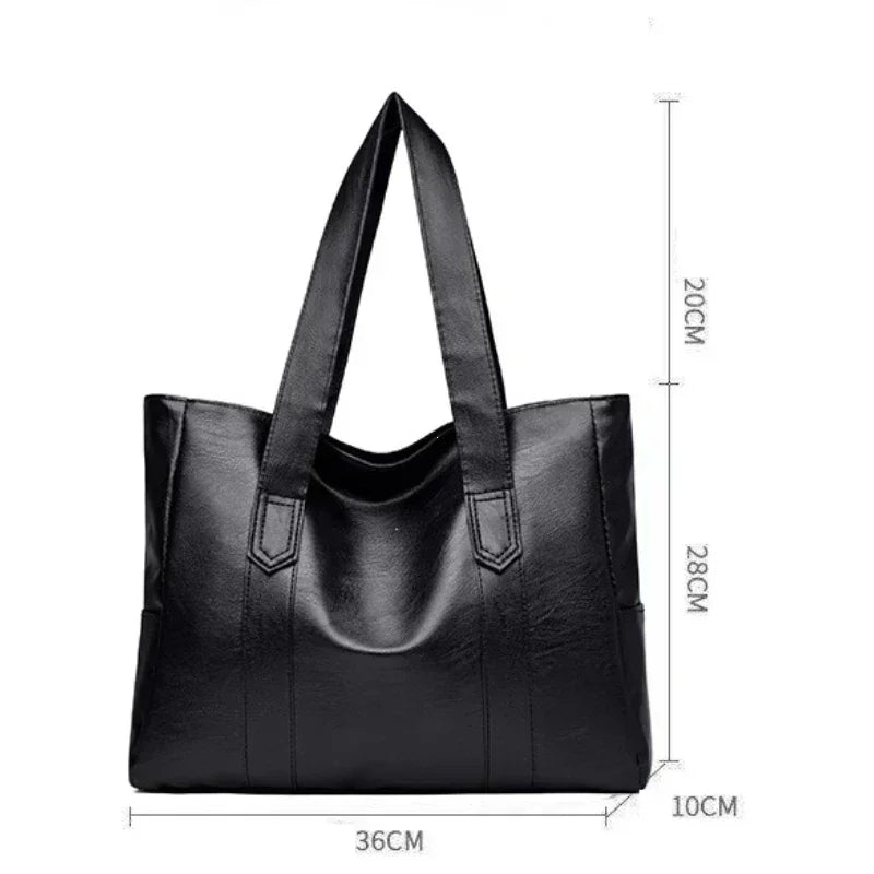 Classic soft leather large bag 4 Colors