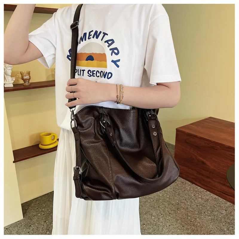 Leather Shoulder Bag 5 Colors