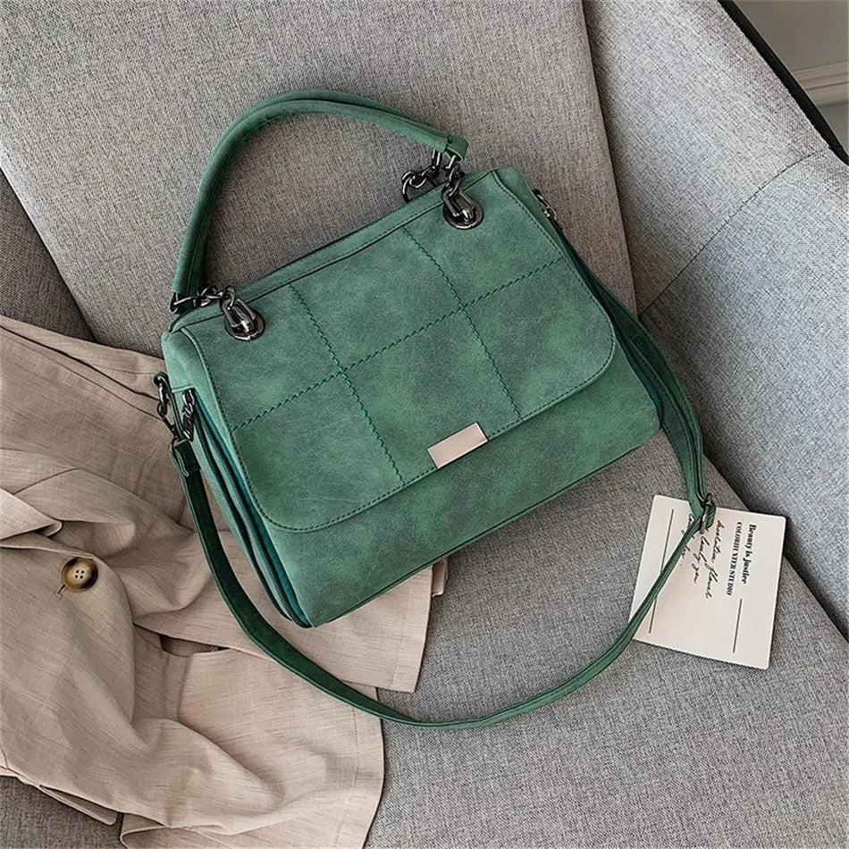 Leather shoulder bag 3 COLORS