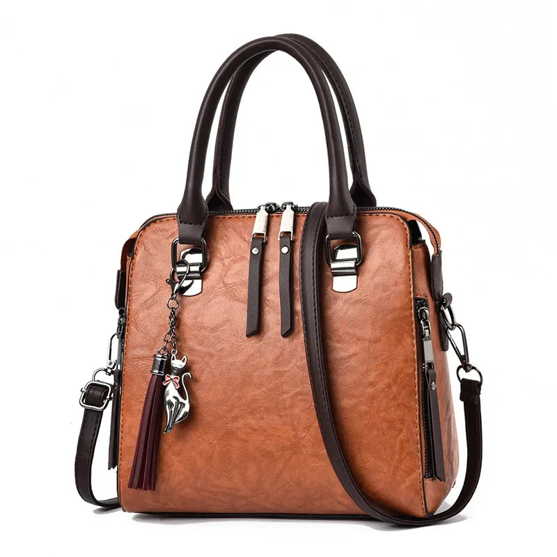 Vintage Leather Handbags 6 COLORS