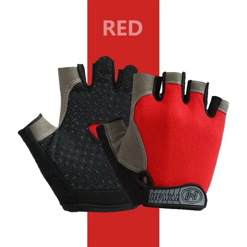 Half finger gym fitness gloves non-slip 4 COLORS /L-XL