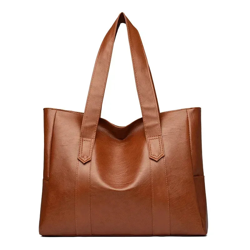 Classic soft leather large bag 4 Colors