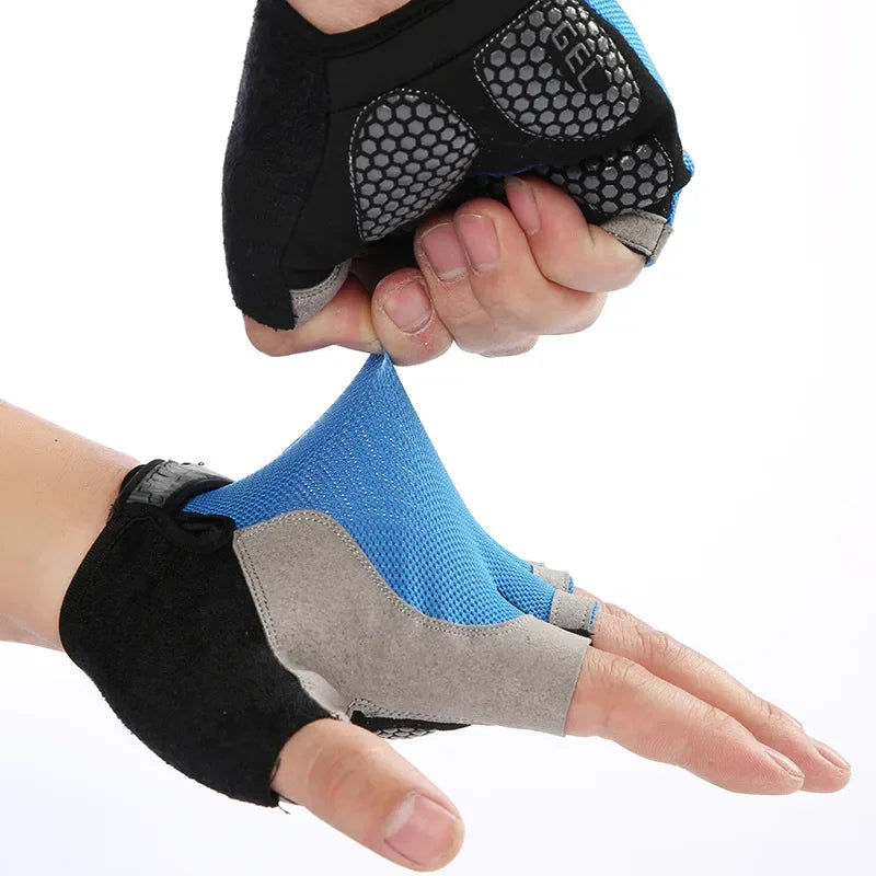 Half finger gym fitness gloves non-slip 4 COLORS /L-XL