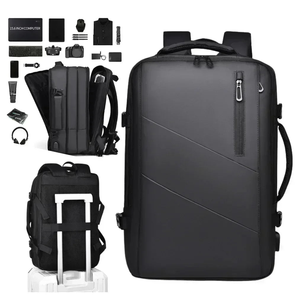 Large Capacity Waterproof USB Backpack 3 Colours