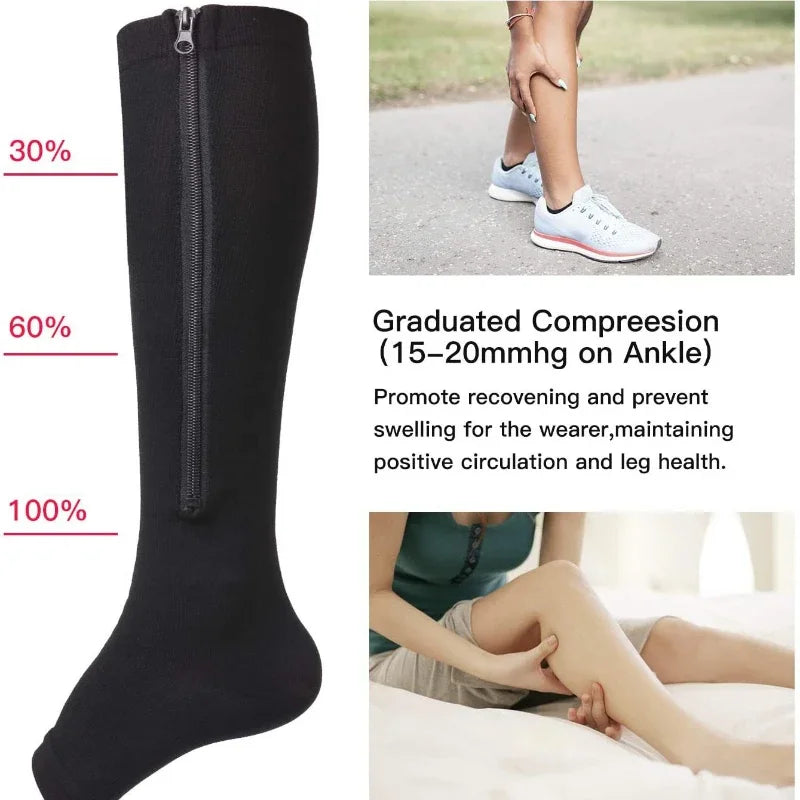 High elasticity nylon compression stocking 2 COLORS /S-XL