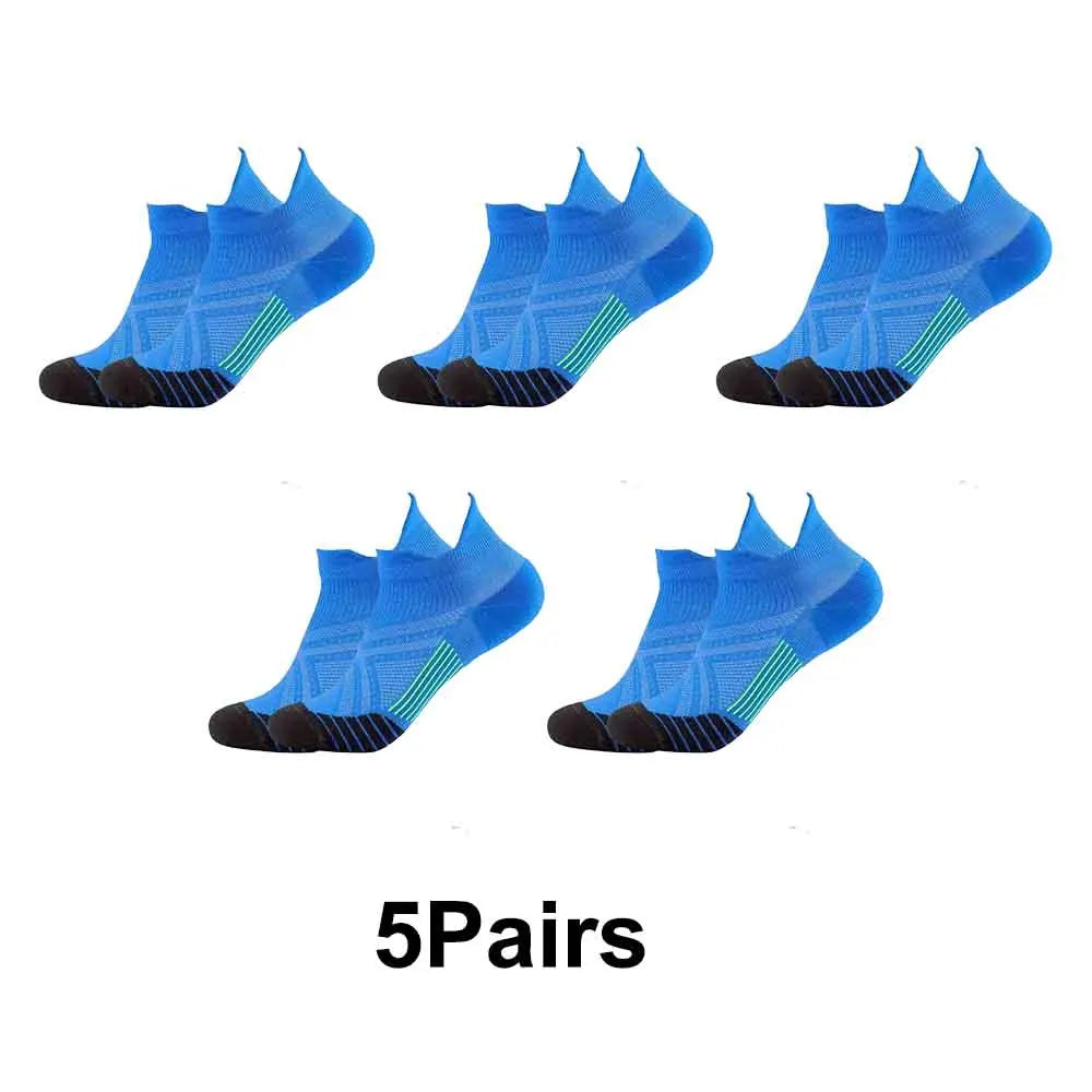 1/3/5 Pairs Compression Sports Socks Ankle Protection 18 Varieties /34-46