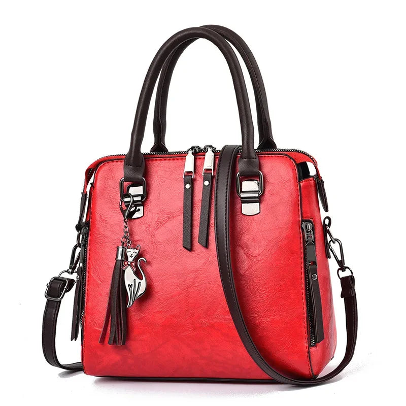 Vintage Leather Handbags 6 COLORS