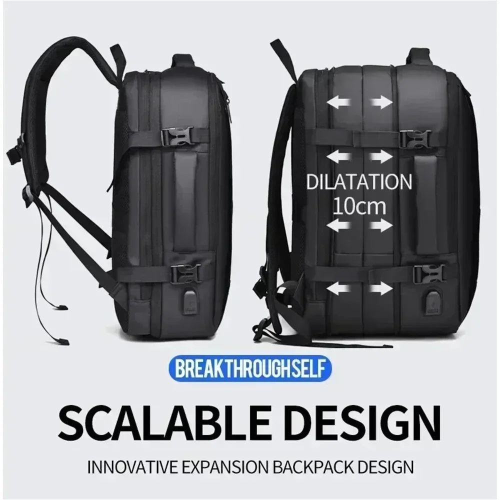 Large Capacity Waterproof USB Backpack 3 Colours