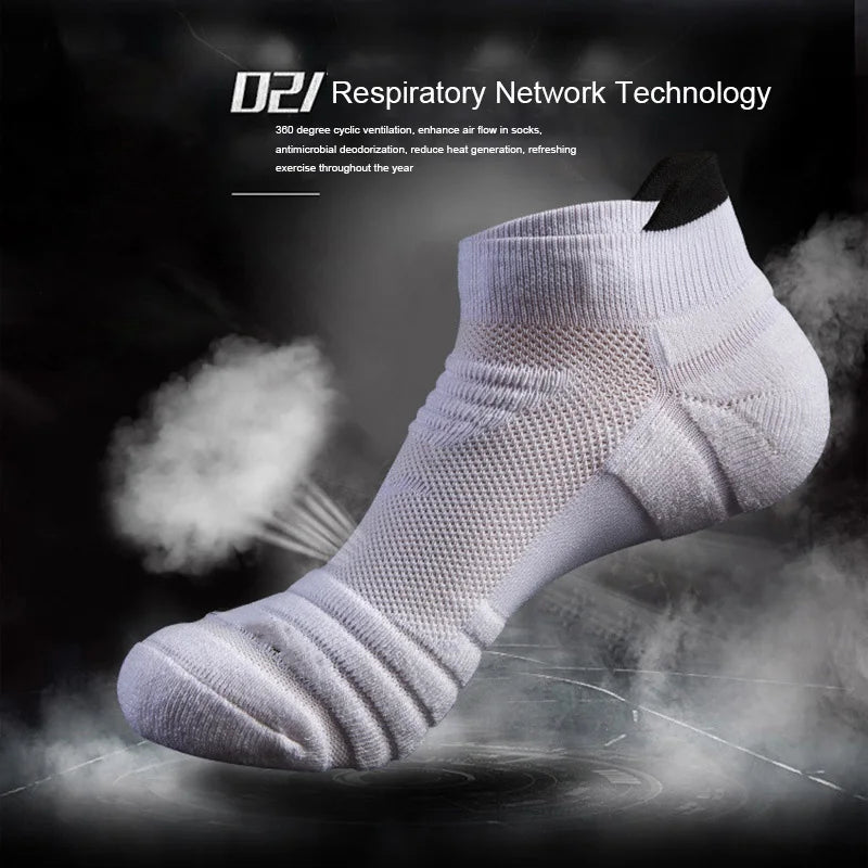 3 Pairs Professional Fitness Sports Socks with Non-Slip Towel Bottom 6 VARIETIES