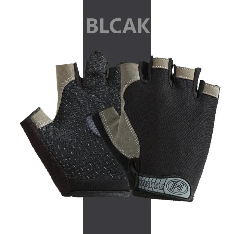 Half finger gym fitness gloves non-slip 4 COLORS /L-XL