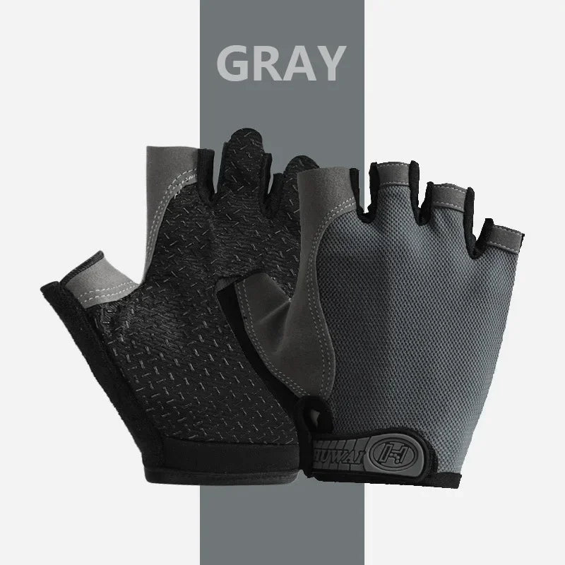 Half finger gym fitness gloves non-slip 4 COLORS /L-XL