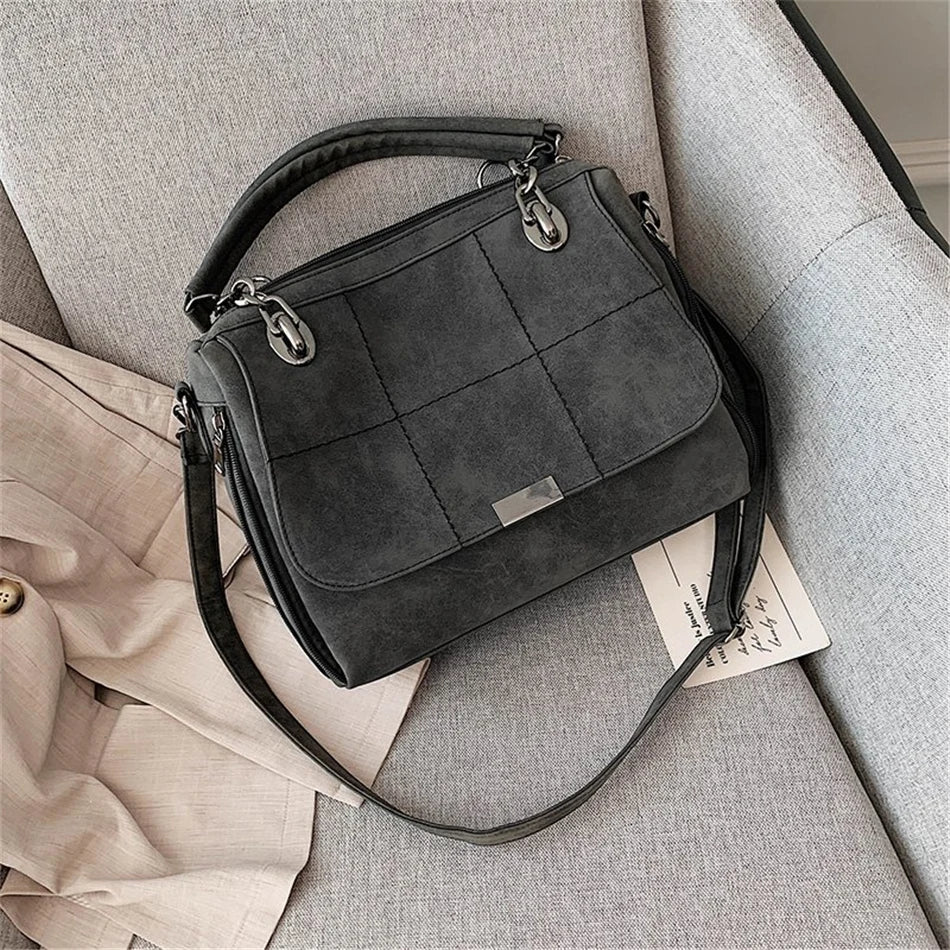 Leather shoulder bag 3 COLORS