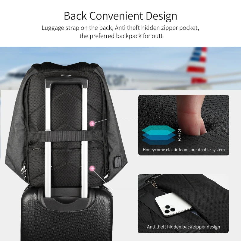 Waterproof Backpack  Anti-theft 3 Colours