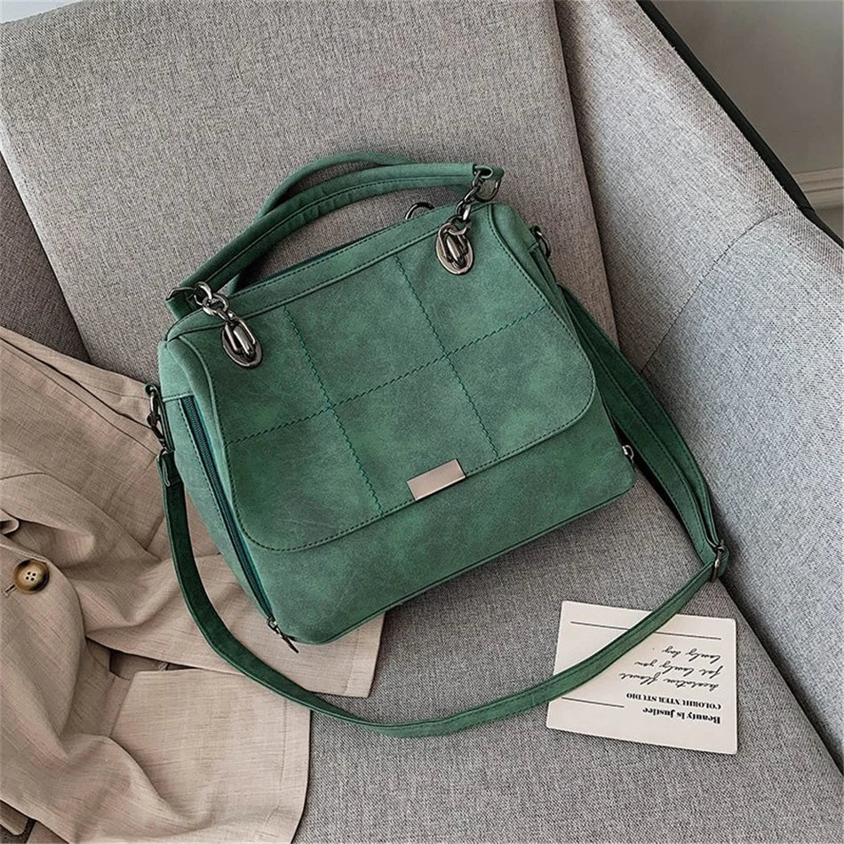 Leather shoulder bag 3 COLORS