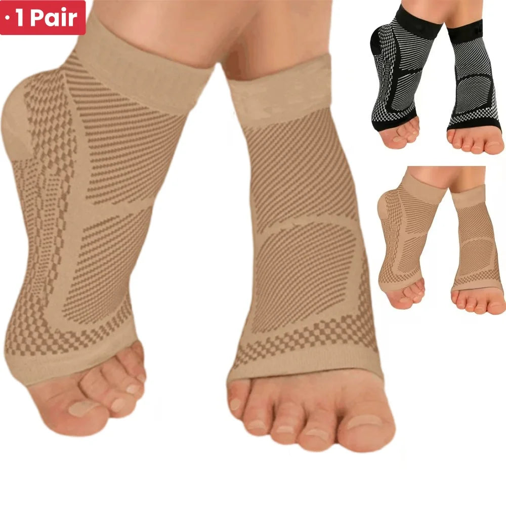 1 Pair of Ankle Compression Sports Socks 14 COLORS / S-XL