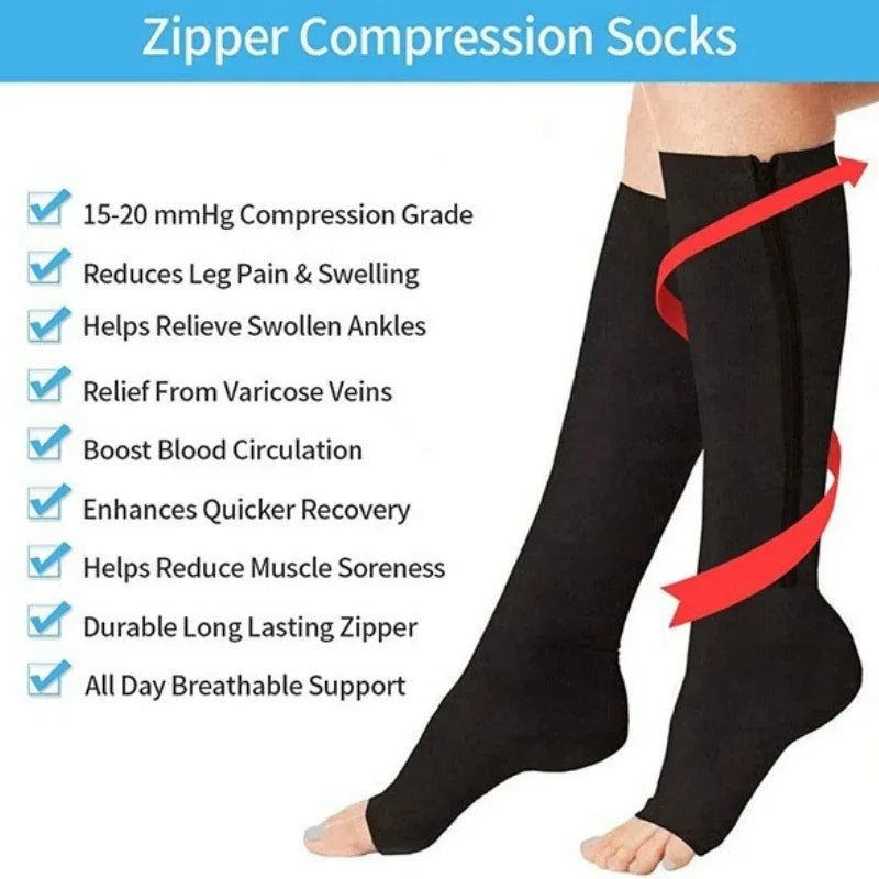 High elasticity nylon compression stocking 2 COLORS /S-XL