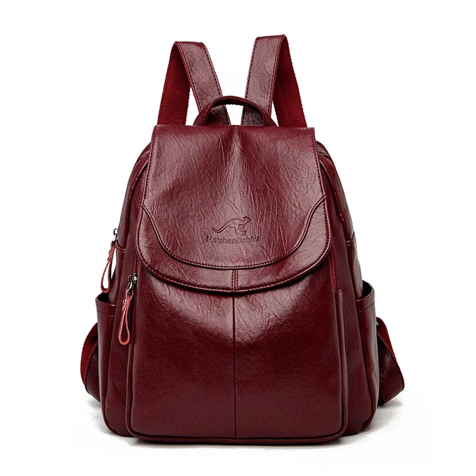 Women's Leather Backpack 3 Colors