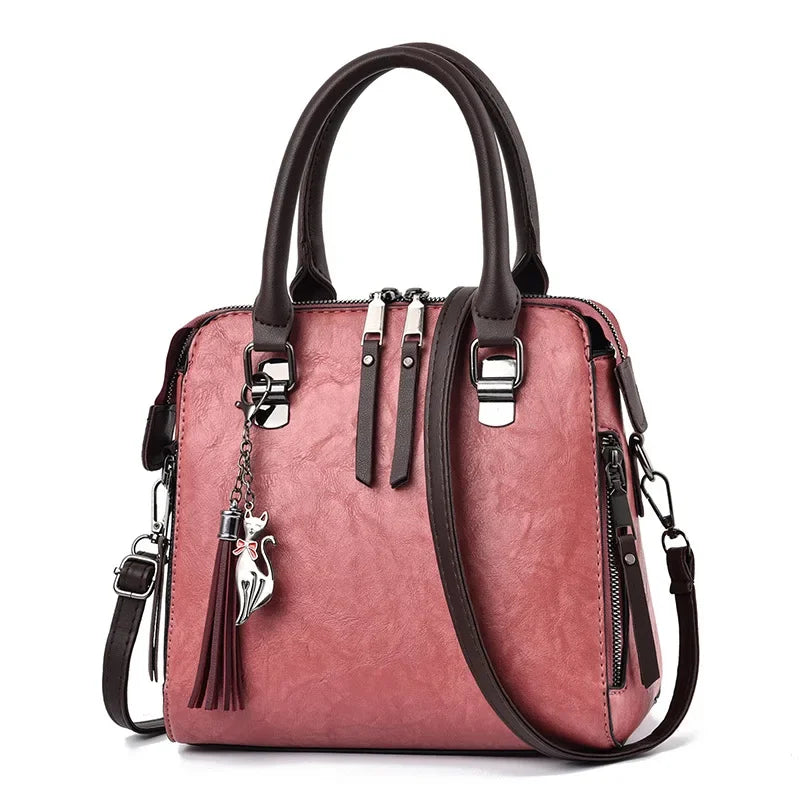 Vintage Leather Handbags 6 COLORS