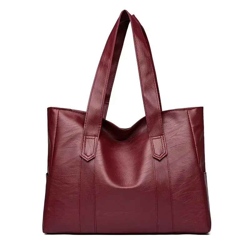 Classic soft leather large bag 4 Colors