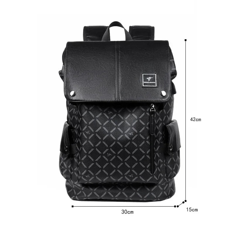 PU Leather Executive Laptop Backpack 2 Options