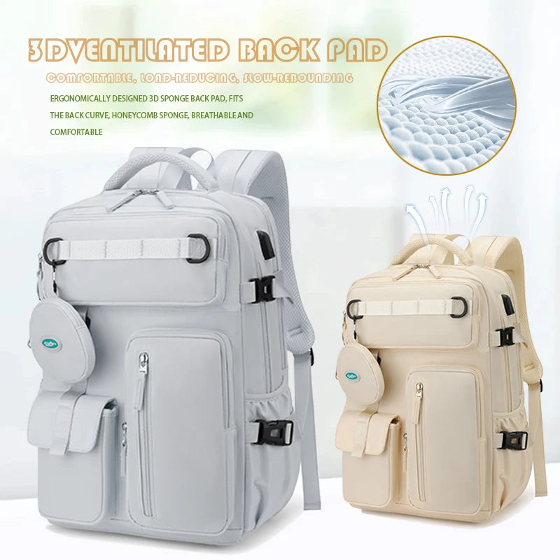 40L Waterproof USB Expandable Backpack 4 Colours