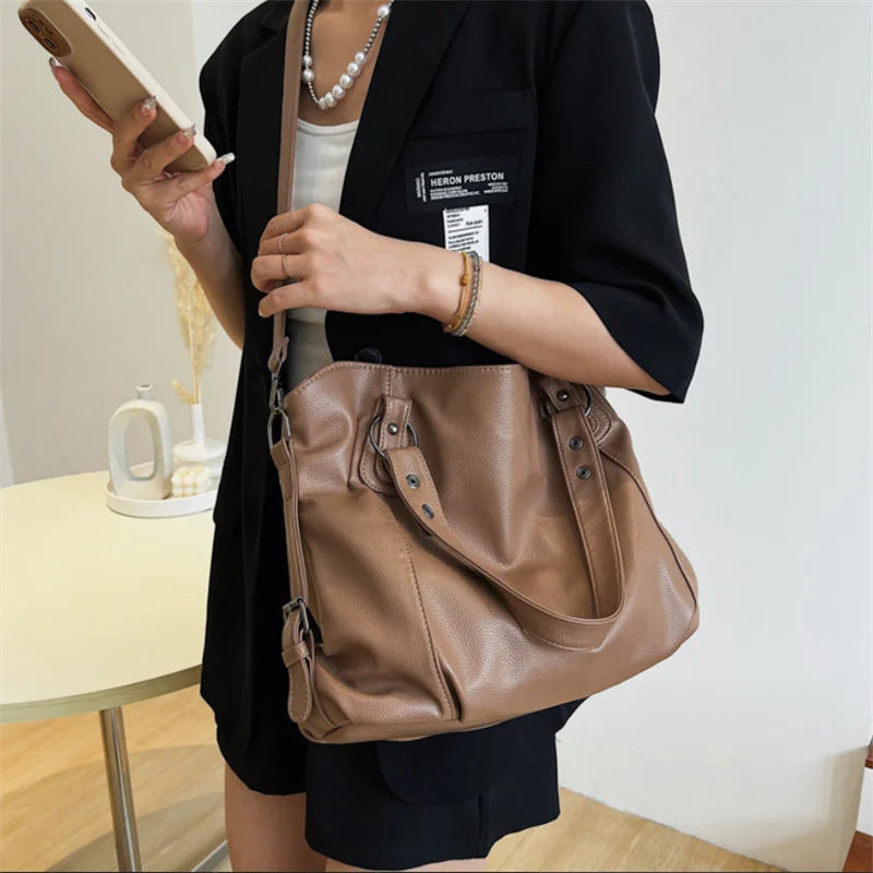 Leather Shoulder Bag 5 Colors