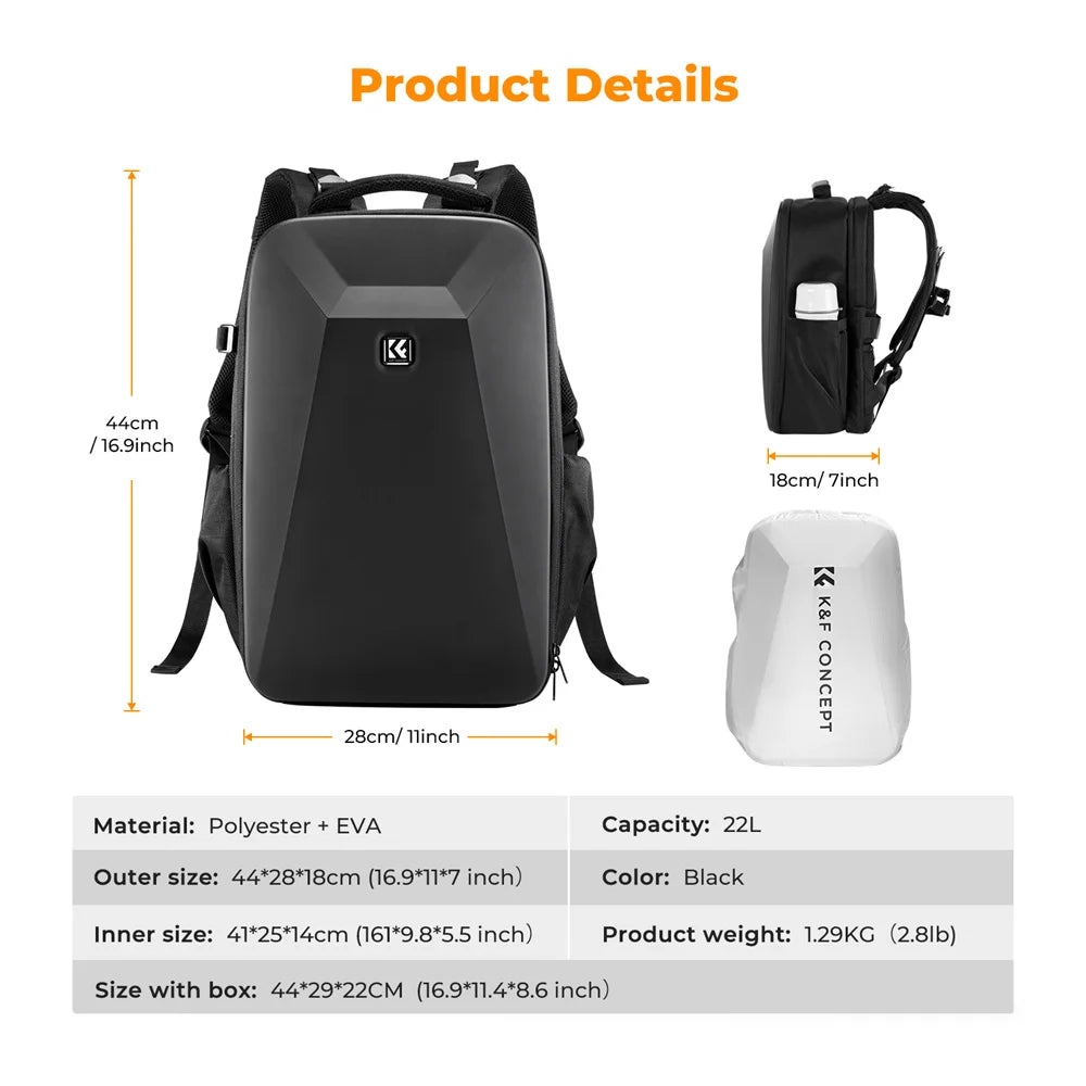 Camera Backpack 22L Large Capacity Waterproof 5 Colours