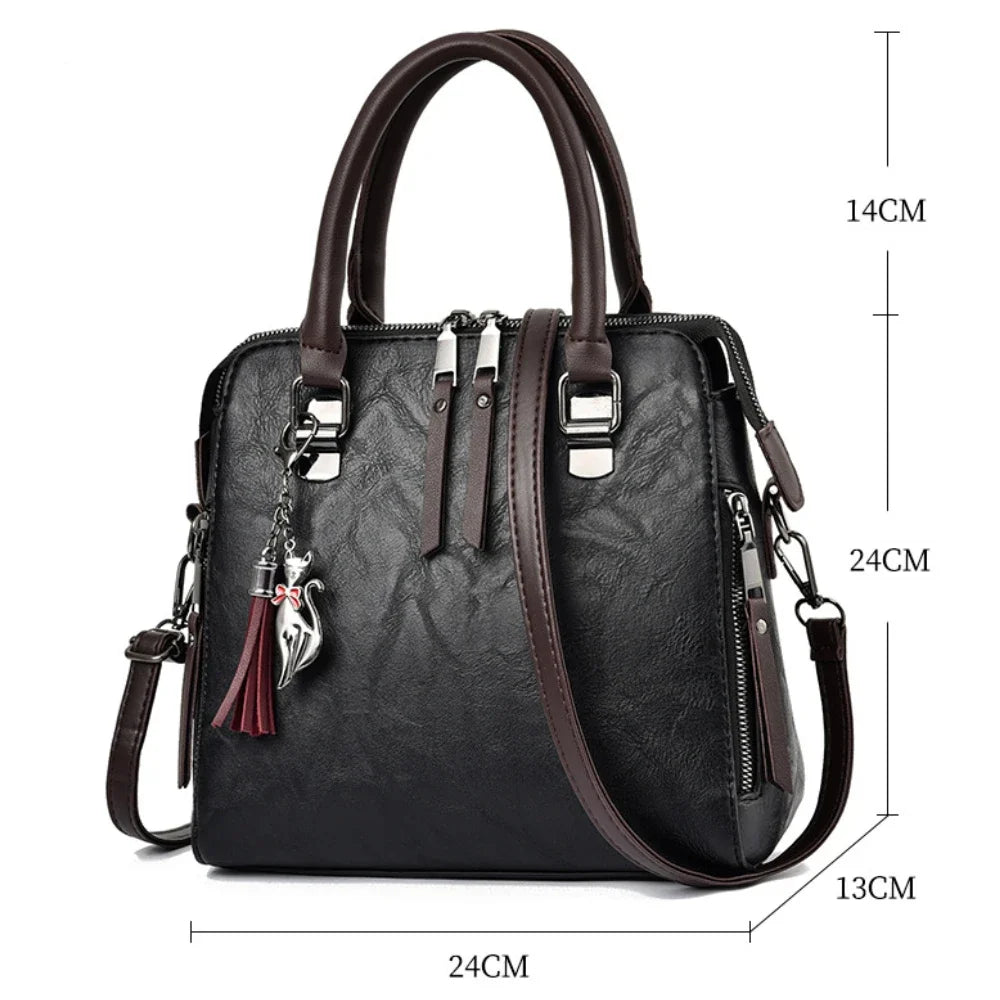 Vintage Leather Handbags 6 COLORS