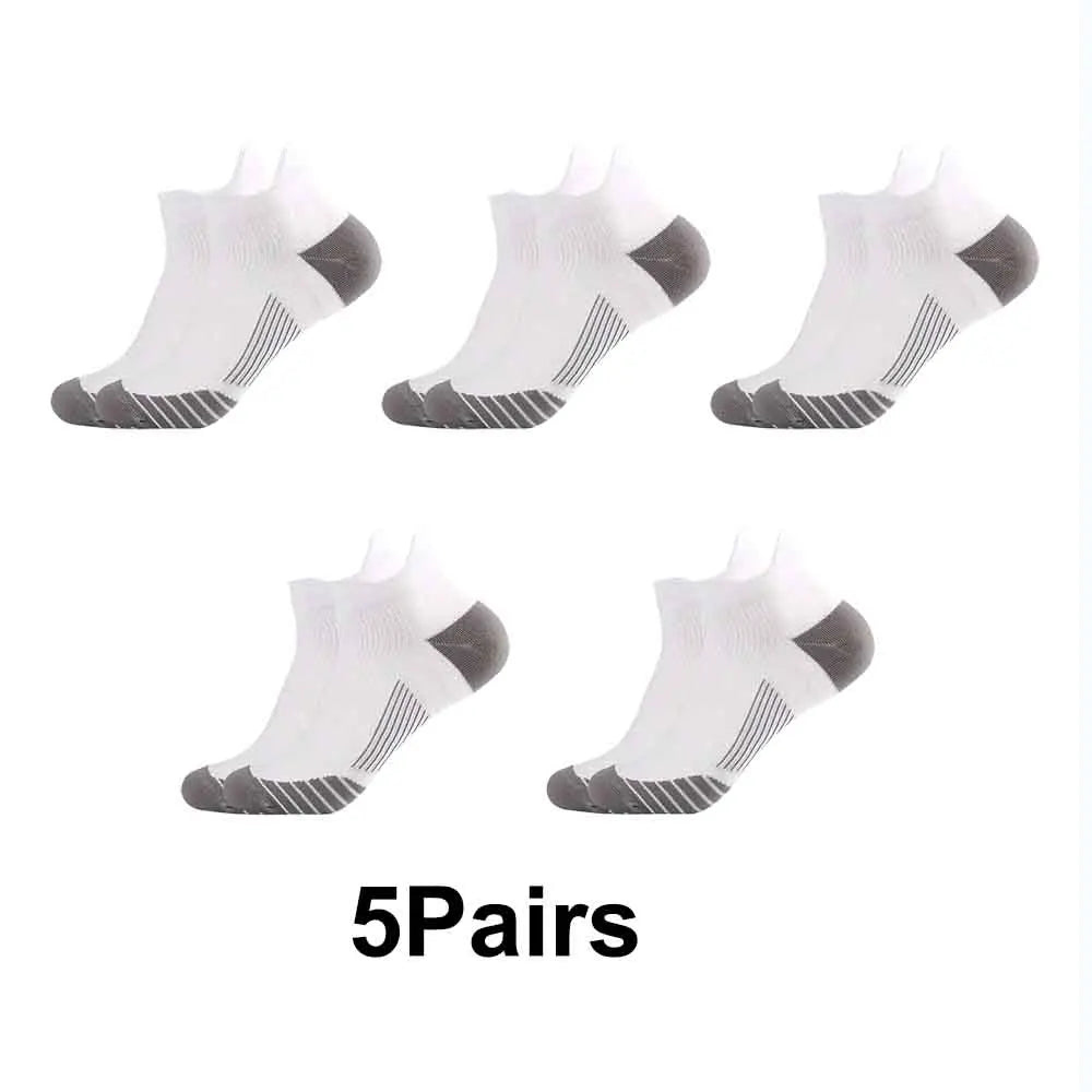 1/3/5 Pairs Compression Sports Socks Ankle Protection 18 Varieties /34-46