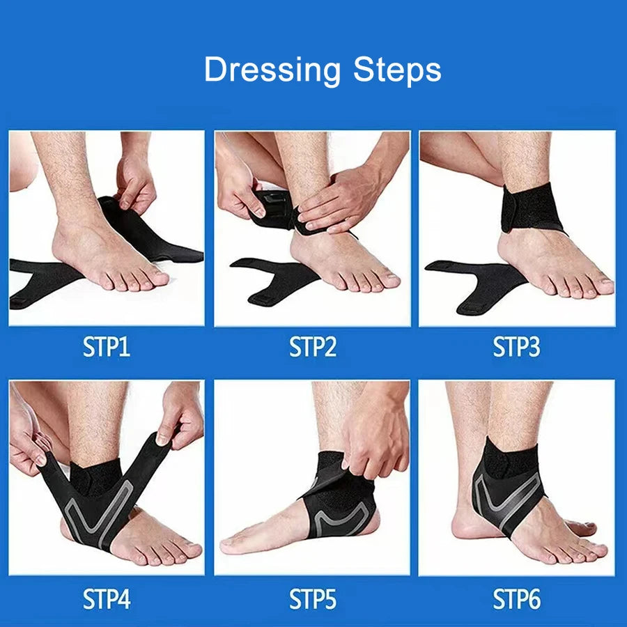 1 Pc Ankle Support Compression Elastic Sleeve 2 COLORS /L-XL