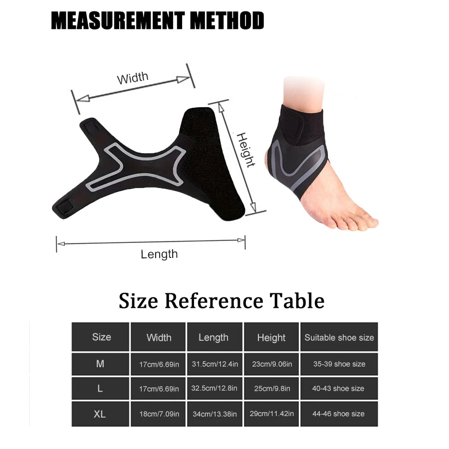 1 Pc Ankle Support Compression Elastic Sleeve 2 COLORS /L-XL